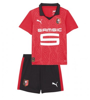 Stade Rennais Primera Equipación Niños 2023-24 Manga Corta (+ Pantalones cortos)